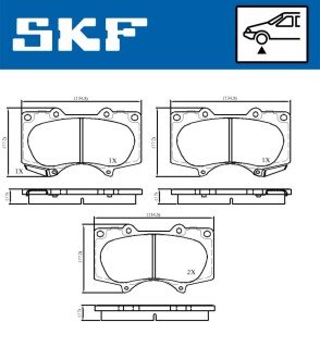 Тормозные колодки skf VKBP 80135 A