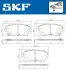 Передние тормозные колодки SKF VKBP80332A