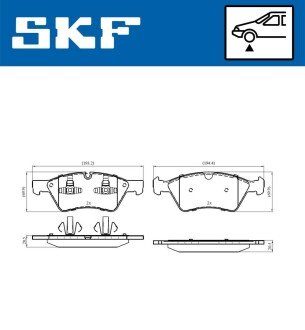 Тормозные колодки skf VKBP 80402