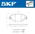 Тормозні (гальмівні) колодки SKF VKBP80463E (фото 2)