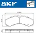 DB Гальмів. колод. передн. Vario 614-815 96- SKF VKBP80507 (фото 2)