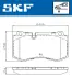 Передние тормозные колодки SKF VKBP80549