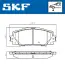 Передние тормозные колодки SKF VKBP 80680