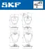 Передні тормозні (гальмівні) колодки SKF VKBP81063E (фото 2)