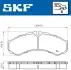 Передні тормозні (гальмівні) колодки SKF VKBP 90130 (фото 6)