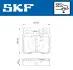 Задние тормозные колодки SKF VKBP 90373