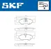 Задні тормозні (гальмівні) колодки SKF VKBP90485 (фото 2)