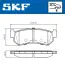 Задние тормозные колодки SKF VKBP90659