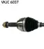 RENAULT Напіввісь передн. прав. CLIO III (BR0/1, CR0/1) 1.2 16V 10-14 SKF VKJC 6037