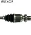 RENAULT Напіввісь передн. прав. CLIO III (BR0/1, CR0/1) 1.2 16V 10-14 SKF VKJC 6037