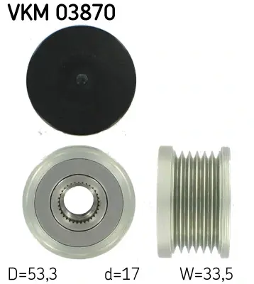BMW шків генератора E46 SKF VKM 03870
