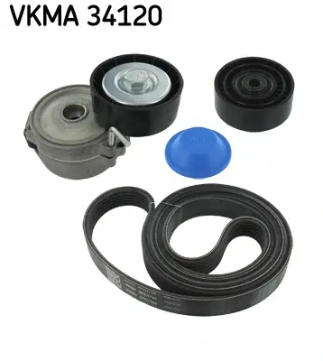 Роликовий модуль натягувача ременя (ролик, ремінь) SKF VKMA34120 (фото 1)