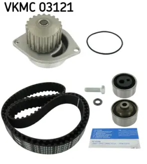 Комплект ГРМ, пас+ролик+помпа SKF VKMC03121