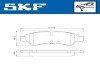 Передні тормозні (гальмівні) колодки skf VKBP 80002