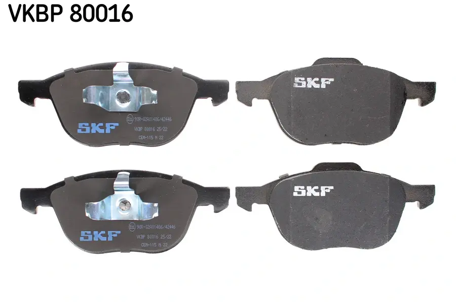 Передні тормозні (гальмівні) колодки SKF VKBP80016 (фото 1)