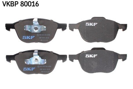 Передні тормозні (гальмівні) колодки skf VKBP80016 на Форд Экоспорт