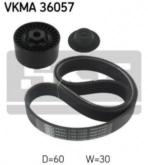 Комплект ременя грм skf VKMA 36057