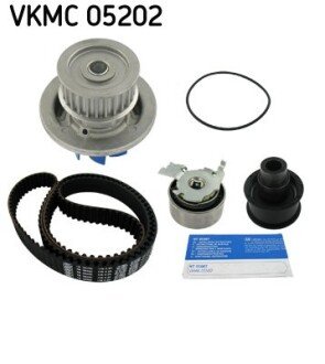 Комплект ГРМ, пас+ролик+помпа skf VKMC 05202