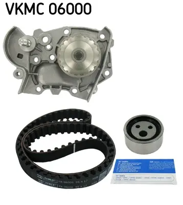 Комплект ГРМ, пас+ролик+помпа SKF VKMC 06000 (фото 1)