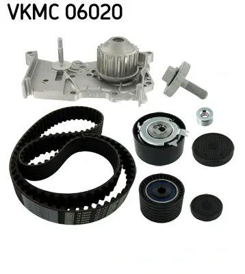 Комплект ГРМ, пас+ролик+помпа SKF VKMC 06020