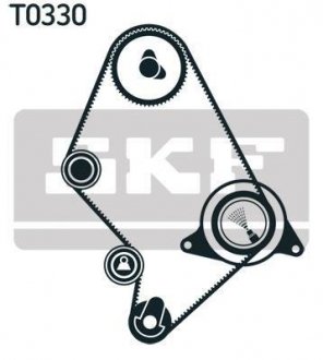 Комплект ГРМ (ремінь + ролик) skf VKMA 91124