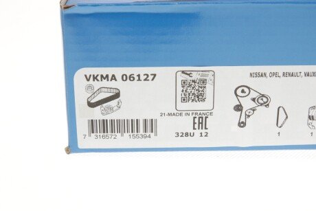 Комплект ГРМ (ремінь + ролик) skf VKMA06127