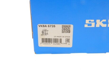 Комплект подшипника ступицы колеса skf VKBA6726