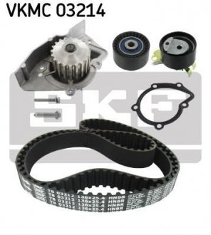 Комплект (ремень+ролик+помпа) skf VKMC 03214