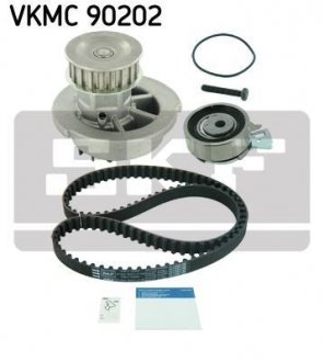 Комплект (ремінь+ролик+помпа) skf VKMC 90202