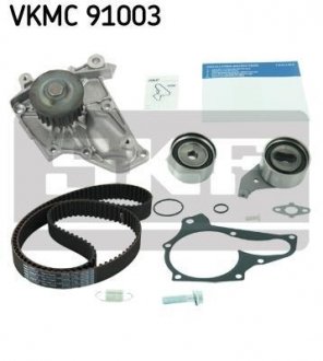 Комплект (ремінь+ролик+помпа) skf VKMC 91003