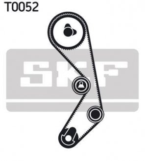 Комплект (ремінь+ролики) skf VKMA 02410