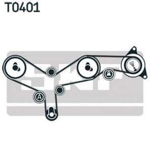 Комплект (ремень+ролики) skf VKMA 03261