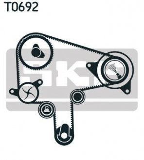 Комплект (ремень+ролик+помпа) skf VKMC 94920-1