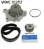 Комплект (ремінь+ролик+помпа) SKF VKMC01253