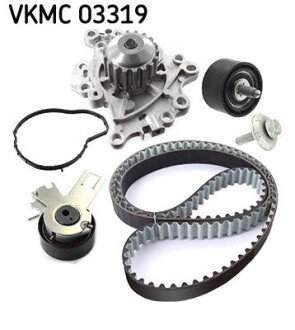 Комплект (ремінь+ролик+помпа) skf VKMC 03319