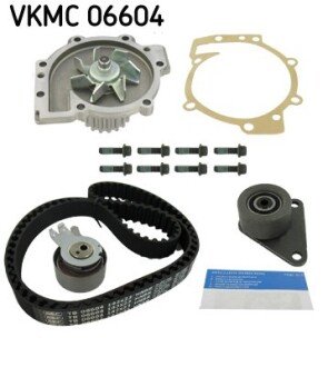 Комплект (ремінь+ролик+помпа) skf VKMC 06604