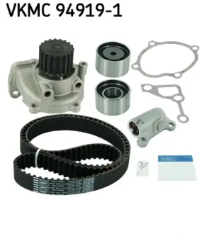 Комплект (ремінь+ролик+помпа) SKF VKMC 94919-1