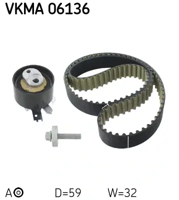 Комплект ременя грм SKF VKMA 06136 (фото 1)