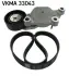Комплект ремня грм SKF VKMA 33043