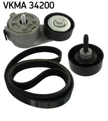 Комплект ремня грм SKF VKMA 34200