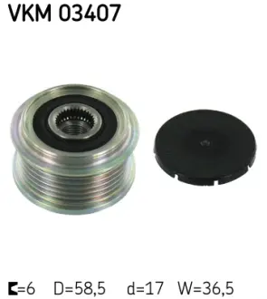 Муфта генератора SKF VKM03407