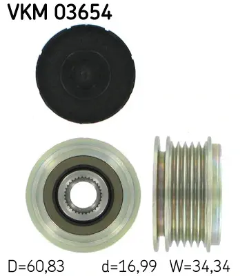 Муфта генератора SKF VKM03654 (фото 1)