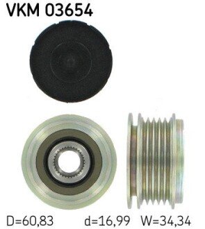 Обгонная муфта генератора skf VKM03654