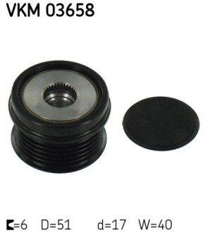 Обгонная муфта генератора skf VKM03658 на Форд Транзит