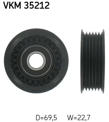 Направляючий ролик SKF VKM 35212