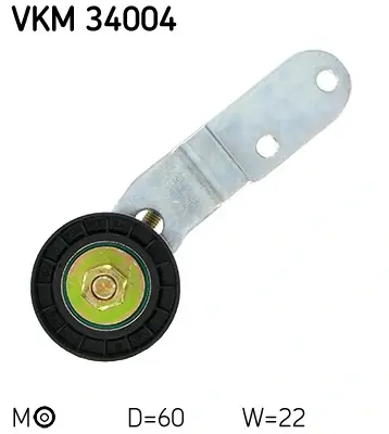 Натяжний ролик Ford 1.8D/TD Servo+Klima SKF VKM34004 (фото 1)