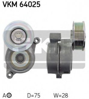 Натяжний ролик skf VKM 64025