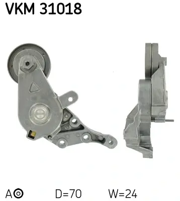 Натяжний ролик SKF VKM 31018