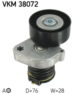 Натяжний ролик SKF VKM 38072