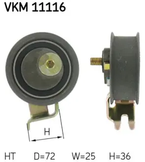 Натяжной ролик SKF VKM11116 Сеат Леон